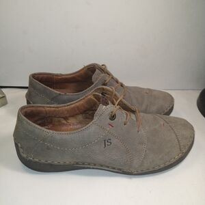 Josef Seibel Fergey 20 Gray Lace Up Sneakers Shoes Women's sz 9(40).